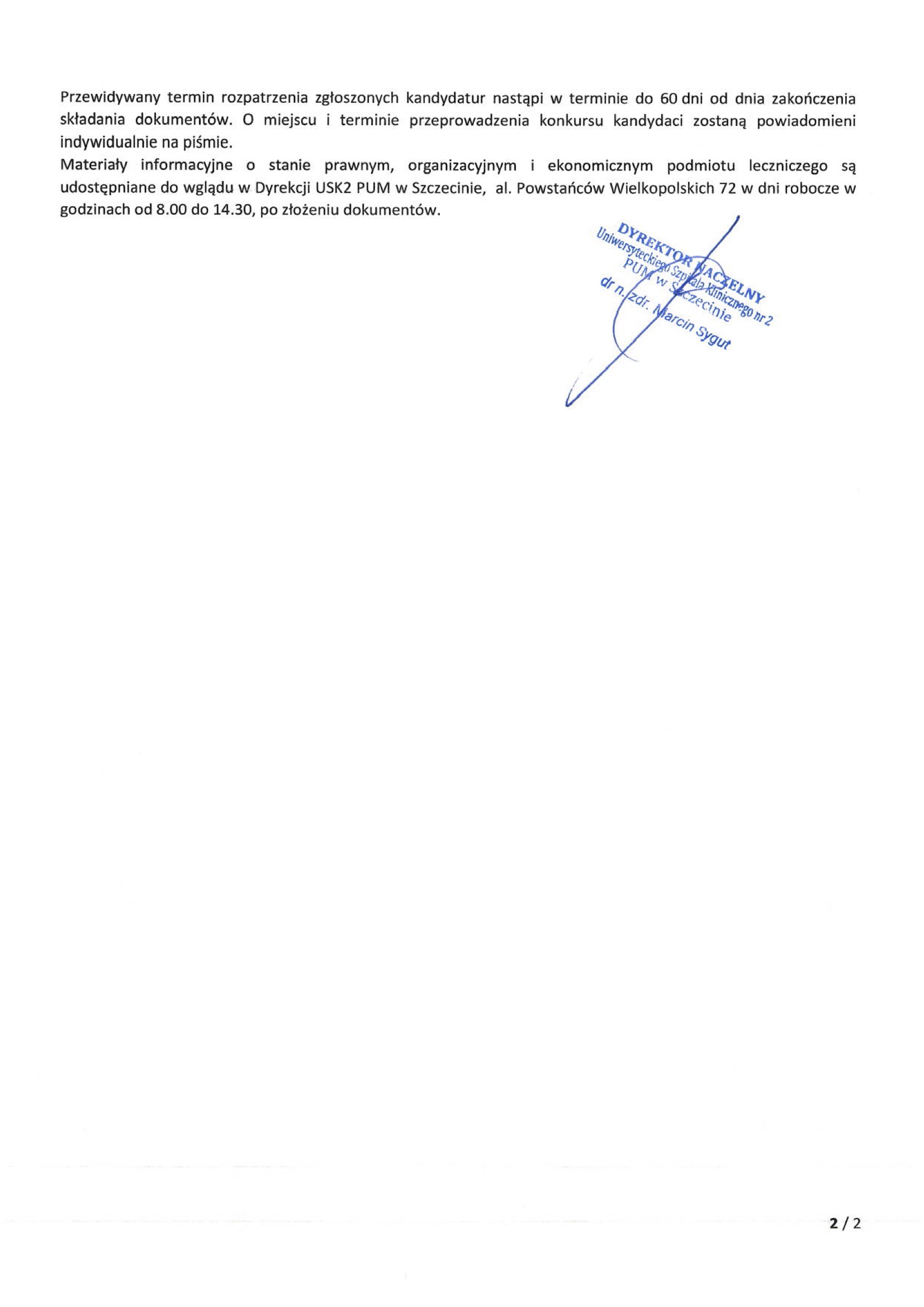 konkurs pielegniarka oddzialowa 22 07 2025 1